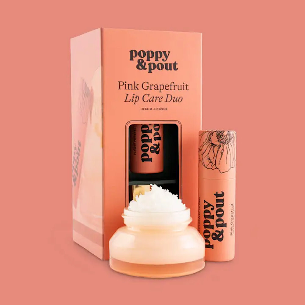 Poppy & Pout Lip Care Duo - Pink Grapefruit