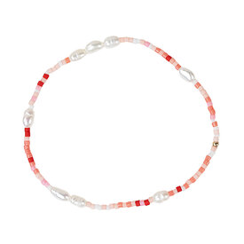 Libby Dakers Libby Dakers - Sue Bracelet - Pink Cabana Pearl