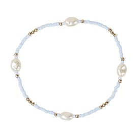 Libby Dakers Libby Dakers - Gold Filled Helga Bracelet - Baby Blue
