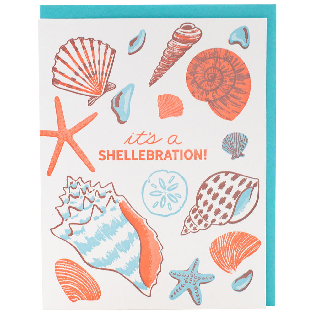 Smudge Ink Card - Its a Shellebration
