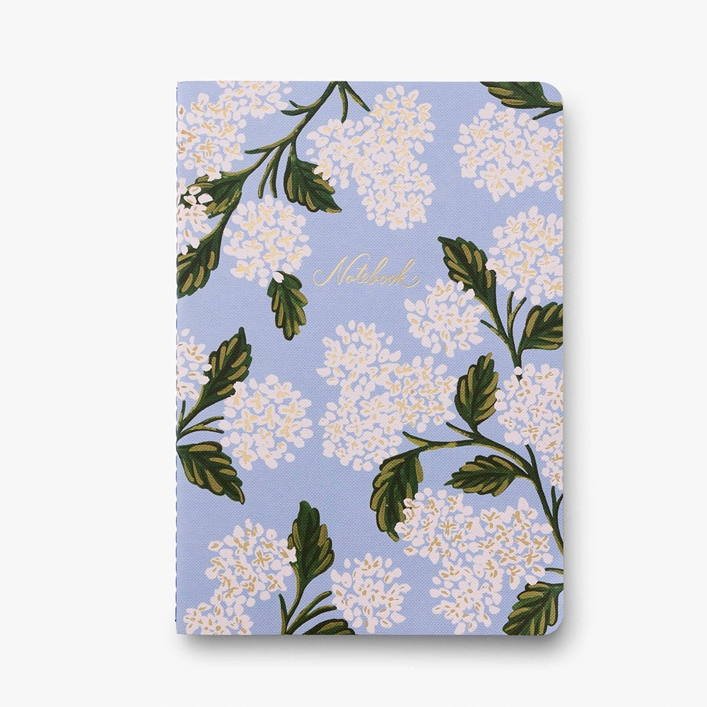 Rifle Paper Co. Set of 3 Notebooks - Hydrangea