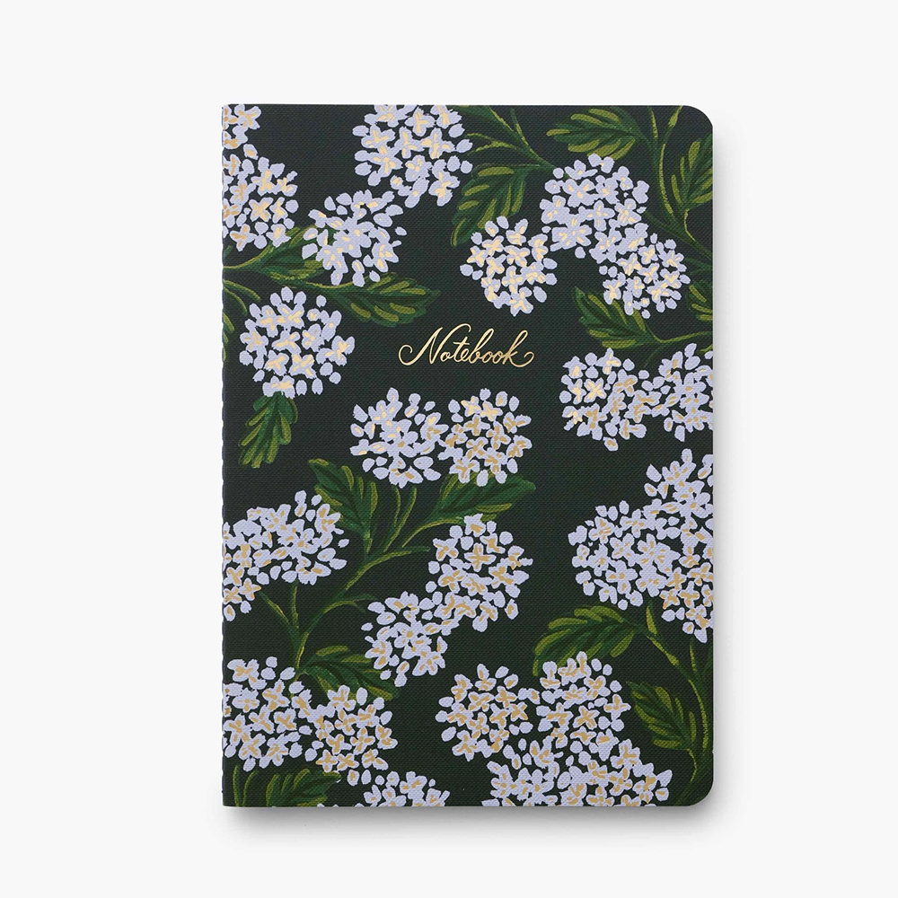 Rifle Paper Co. Set of 3 Notebooks - Hydrangea