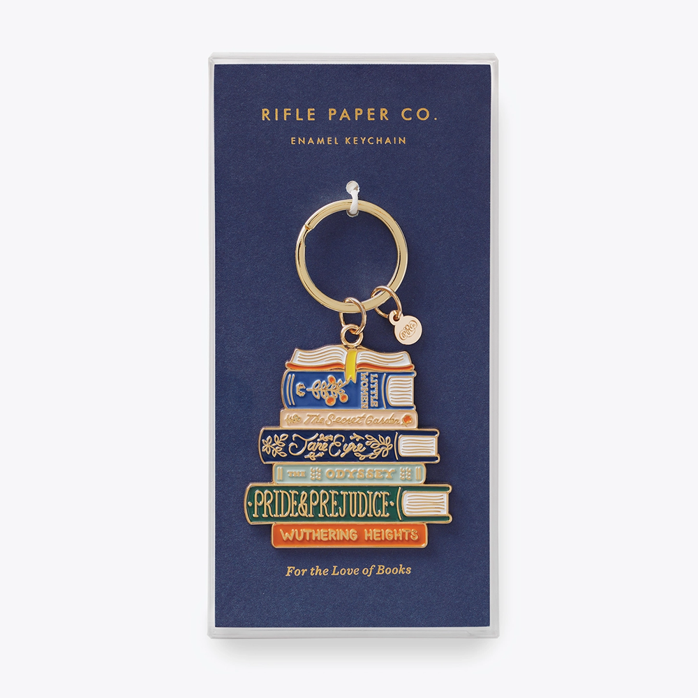 Rifle Paper Co. Enamel Keychain - Book Club