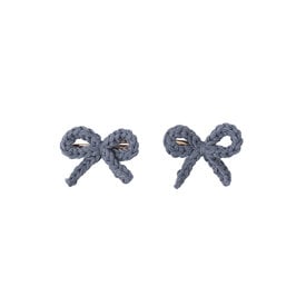 Rylee + Cru LLC Rylee + Cru Crochet Bow Clip - Marine