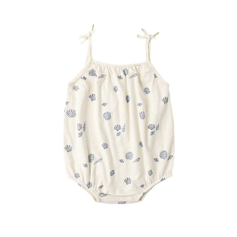 Rylee + Cru Nala Romper - Seashells