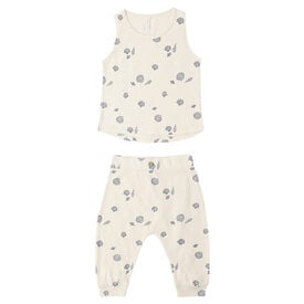 Rylee + Cru LLC Rylee + Cru Tank + Slouch Pant Set - Seashells