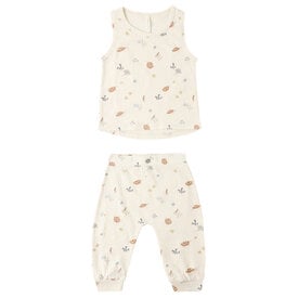 Rylee + Cru LLC Rylee + Cru Tank + Slouch Pant Set - Aquatic