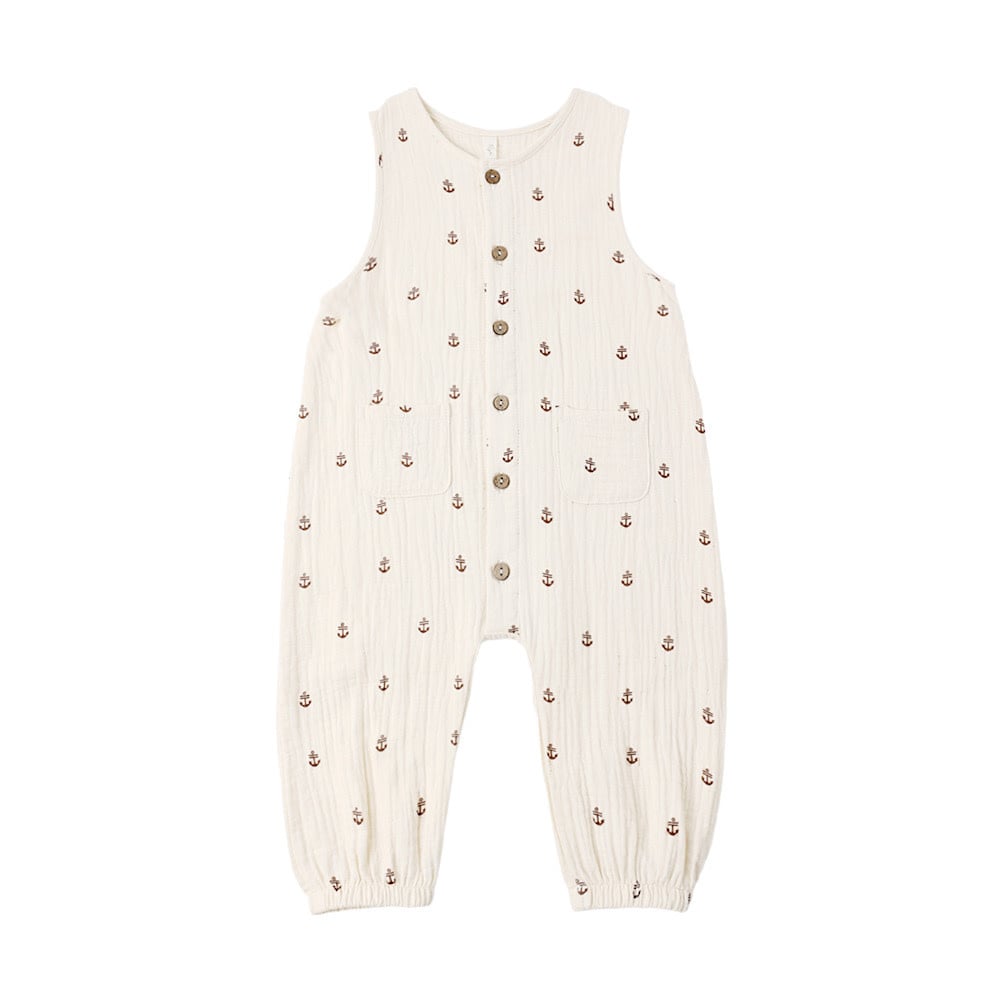 Rylee + Cru Woven Jumpsuit - Anchors