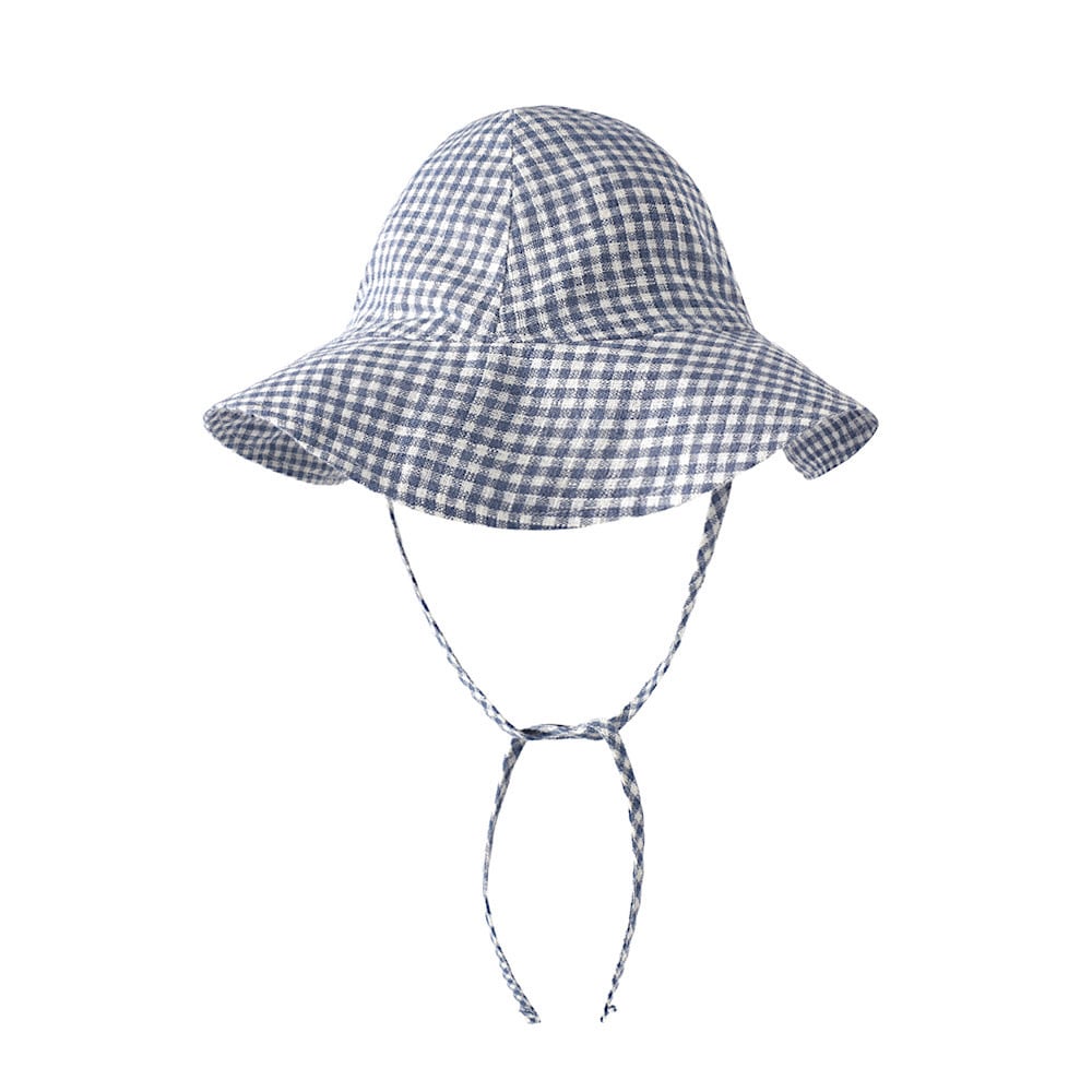 Rylee + Cru Floppy Sun Hat - Marine Gingham