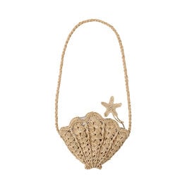 Rylee + Cru LLC Rylee + Cru Shell Purse - Straw
