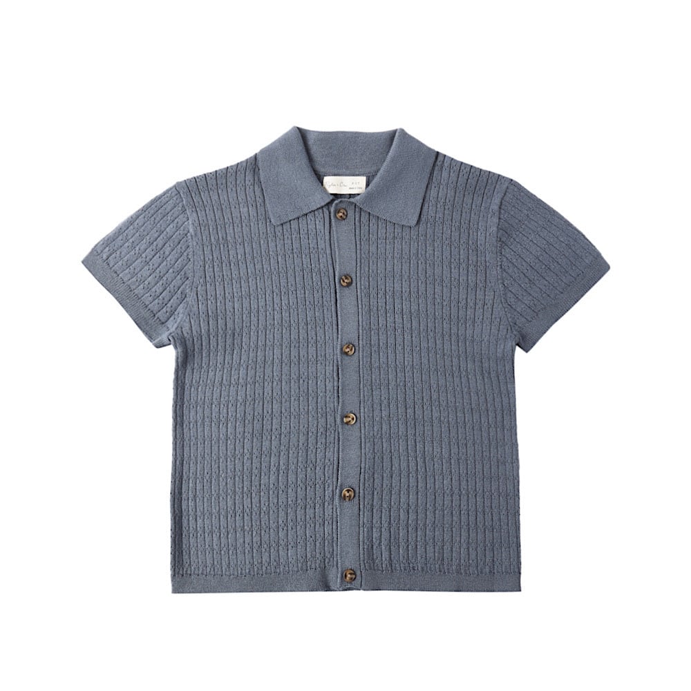 Rylee + Cru LLC Rylee + Cru Aiden Polo - Marine