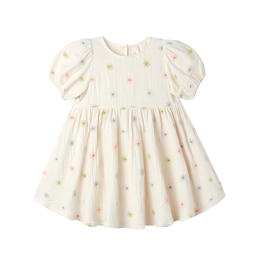 Rylee + Cru Marley Dress - Embroidered Daisies