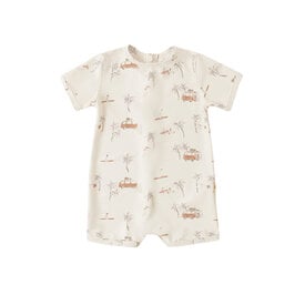 Rylee + Cru LLC Rylee + Cru Swim Shorty One-Piece - Surf Town