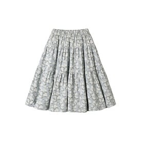 Rylee + Cru LLC Rylee + Cru Tiered Midi Skirt - Light Blue