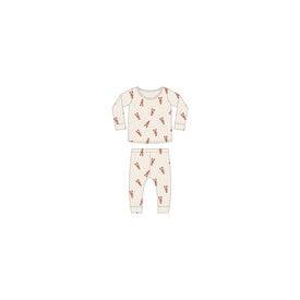 Rylee + Cru LLC Rylee + Cru Long Sleeve Pajamas - Lobsters