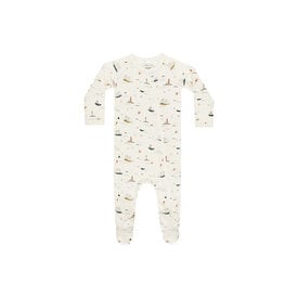 Rylee + Cru LLC Rylee + Cru Footed Sleeper - Nautical