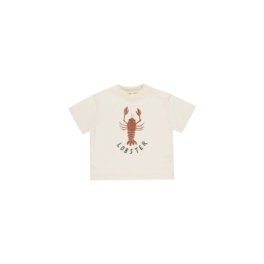 Rylee + Cru LLC Rylee + Cru Relaxed Tee - Lobster