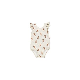 Rylee + Cru LLC Rylee + Cru Swim Scoop Back Onepiece - Lobster