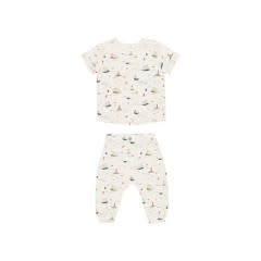 Rylee + Cru Tee + Slouch Pant Set - Nautical