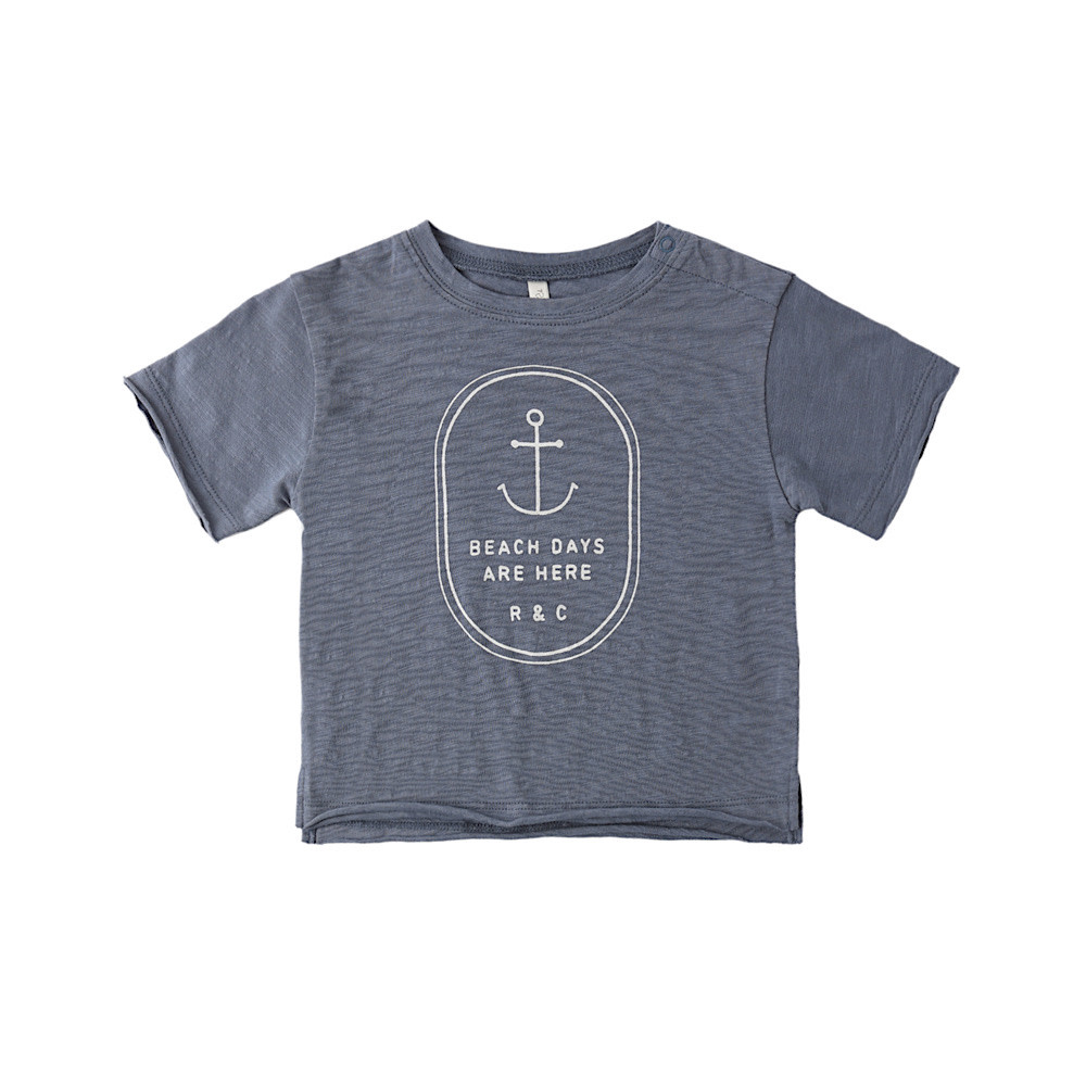 Rylee + Cru LLC Rylee + Cru Raw Edge Tee - Beach Days