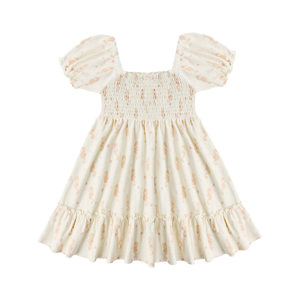 Rylee + Cru Sage Jersey Dress - Seahorses