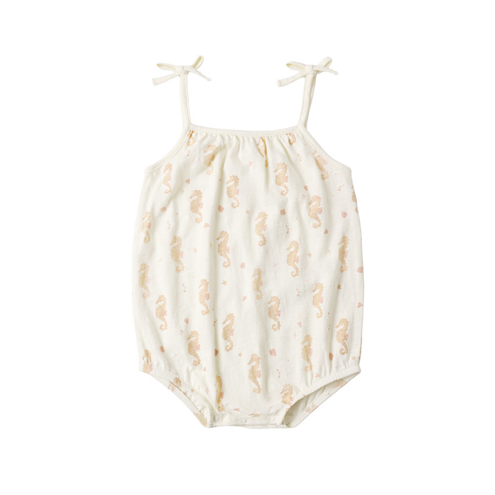 Rylee + Cru Nala Romper - Seahorse