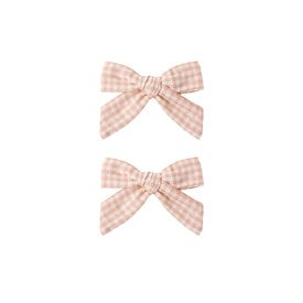 Rylee + Cru LLC Rylee + Cru Bows - Set of 2 - Petal Gingham