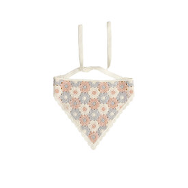 Rylee + Cru LLC Rylee + Cru Crochet Scarf - Blue/Light Pink/Ivory