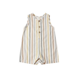 Rylee + Cru LLC Rylee + Cru Mavrick Romper - Valencia Stripe