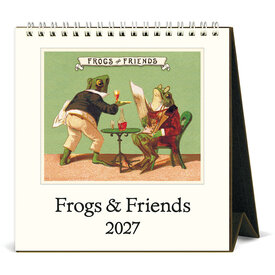 Cavallini Papers & Co., Inc. Cavallini 2027 Desk Calendar - Frogs & Friends