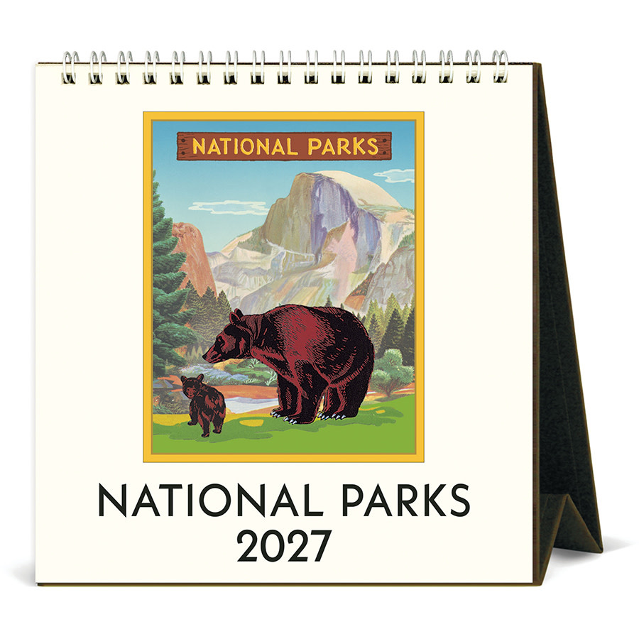 Cavallini Papers & Co., Inc. Cavallini 2027 Desk Calendar - National Parks