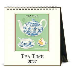 Cavallini Papers & Co., Inc. Cavallini 2027 Desk Calendar - Tea Time