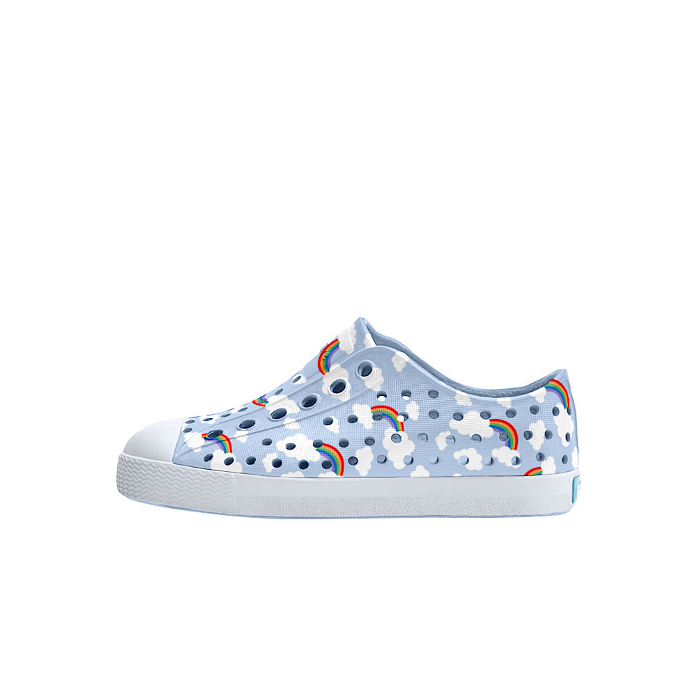 Native Shoes Jefferson Child - Skyway Blue/Shell White/Cloud Rainbow