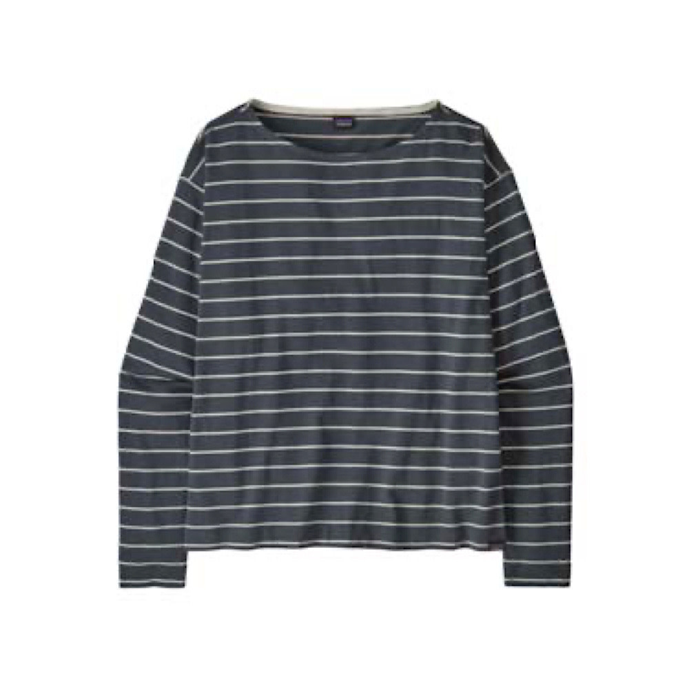 Patagonia Patagonia Women's Long Sleeve Mariner Top - Boat Stripe: Smolder Blue