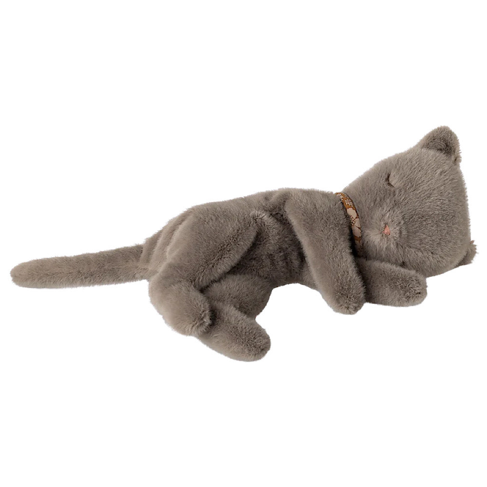 Maileg Maileg Sleeping Kitten Plush - Grey