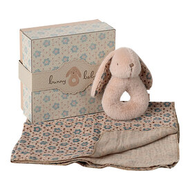 Maileg Maileg Rabbit Rattle Set - Powder