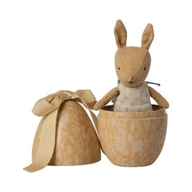 Maileg Maileg Easter Egg with Micro Rabbit - Cream Yellow