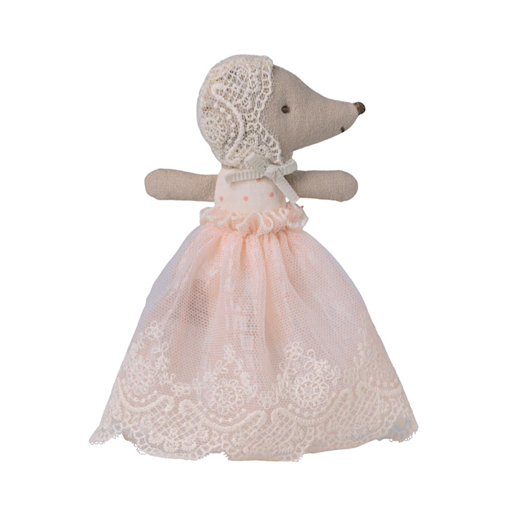 Maileg Maileg Sleepy Wakey Baby Mouse - Powder Gown
