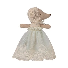 Maileg Maileg Sleepy Wakey Baby Mouse - Mint Gown