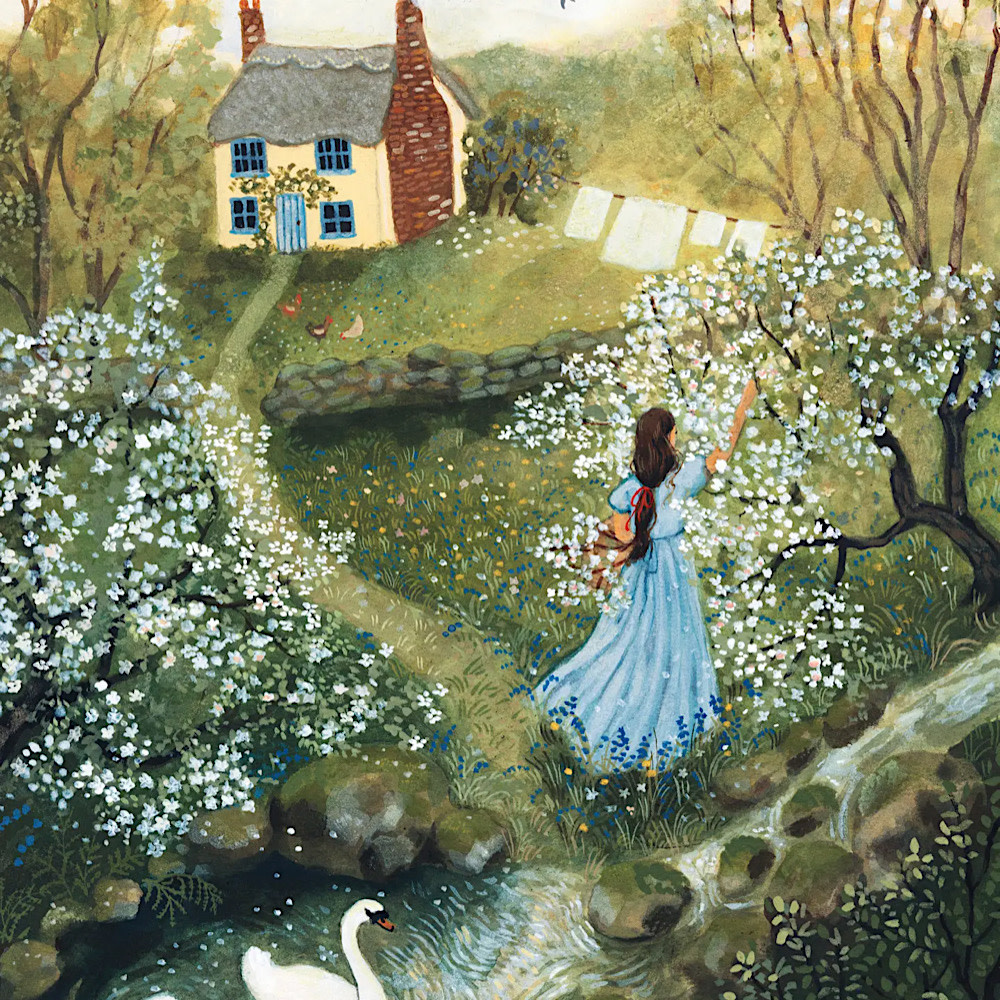 Loré Pemberton Bluebird Art Print - 8 x 10