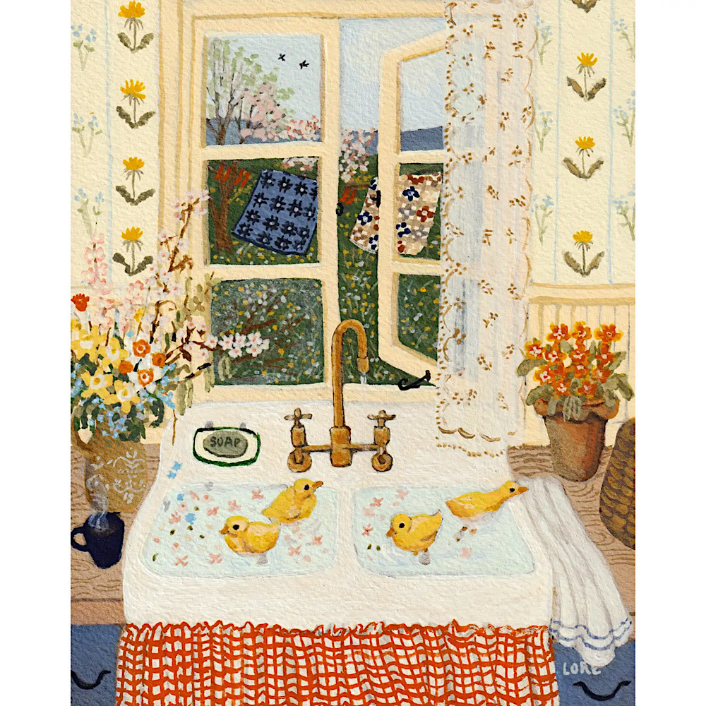 Lore Pemberton Loré Pemberton Forget-Me-Not Spring Art Print - 8 x 10