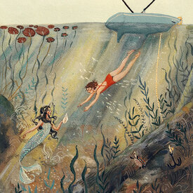 Lore Pemberton Loré Pemberton Magic in the Lake Art Print - 8 x 10