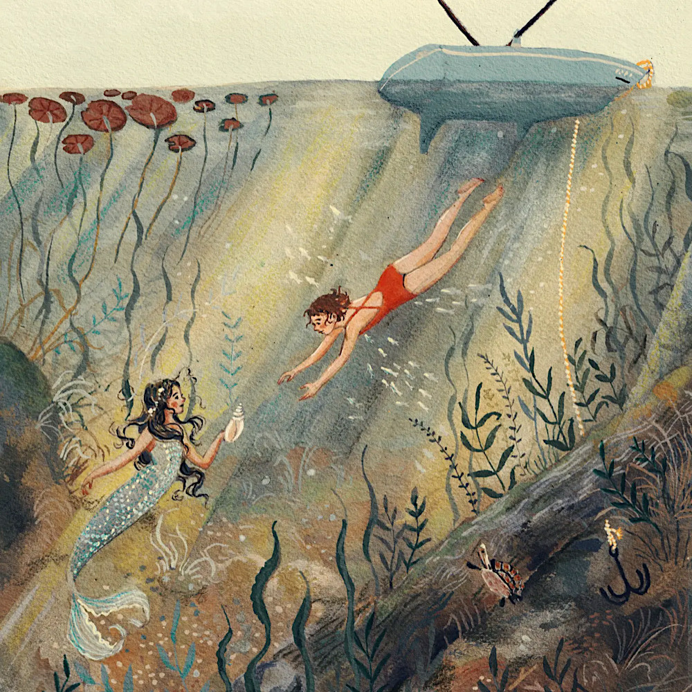 Lore Pemberton Loré Pemberton Magic in the Lake Art Print - 8 x 10