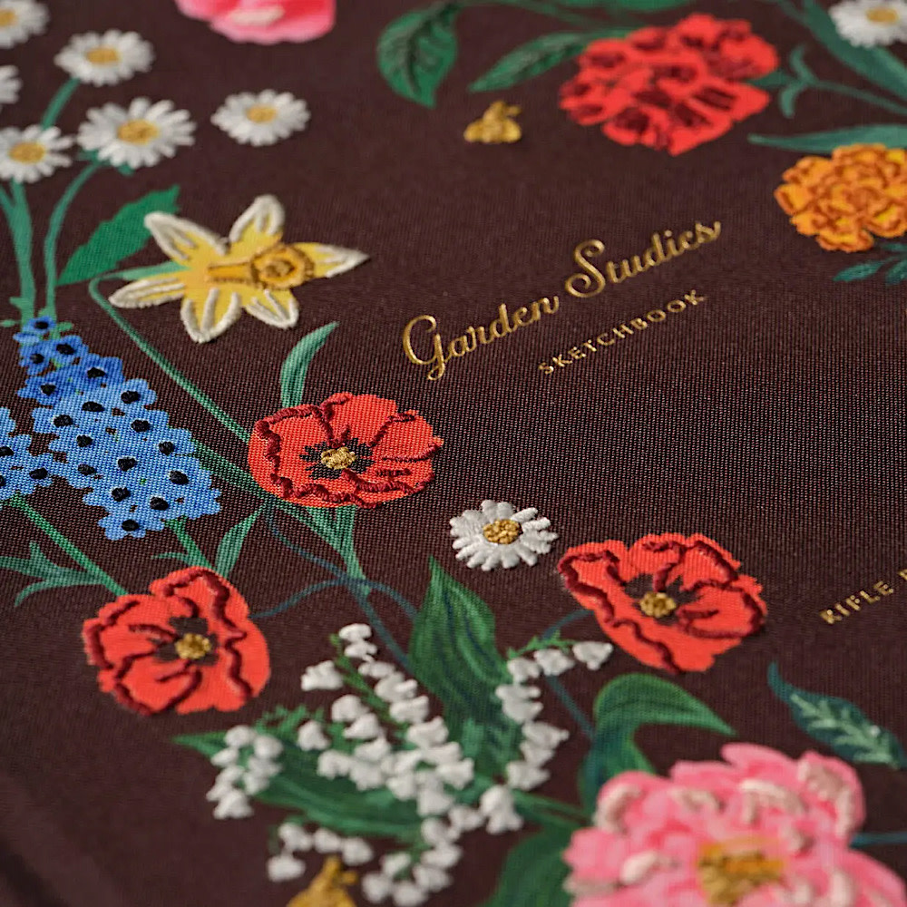Rifle Paper Co. Embroidered Sketchbook - Garden Study