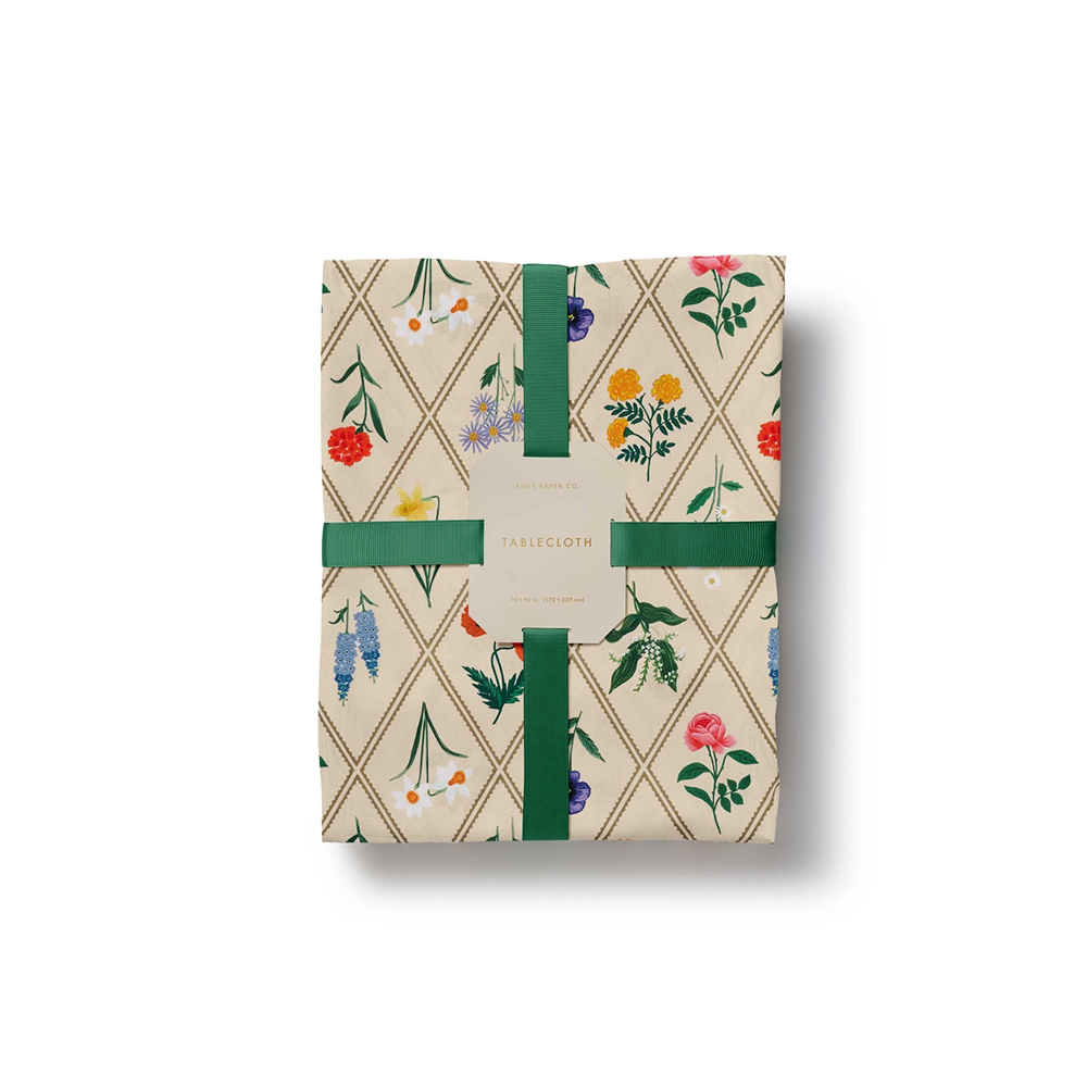 Rifle Paper Co. Cotton Tablecloth - Garden Study