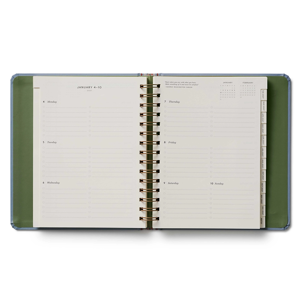 Rifle Paper Co. 2027 17 Month Academic Spiral Planner - Paisley