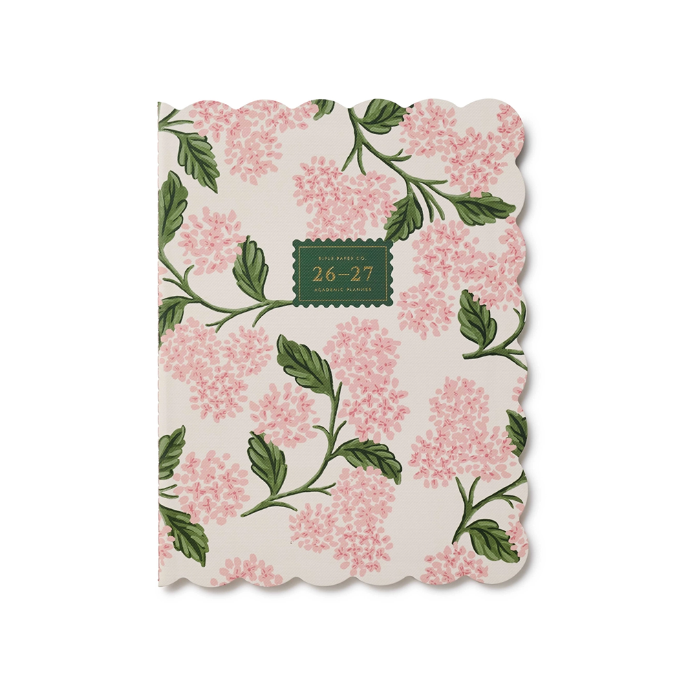 Rifle Paper Co. Rifle Paper Co. 2027 12 Month Academic Planner - Pink Hydrangea