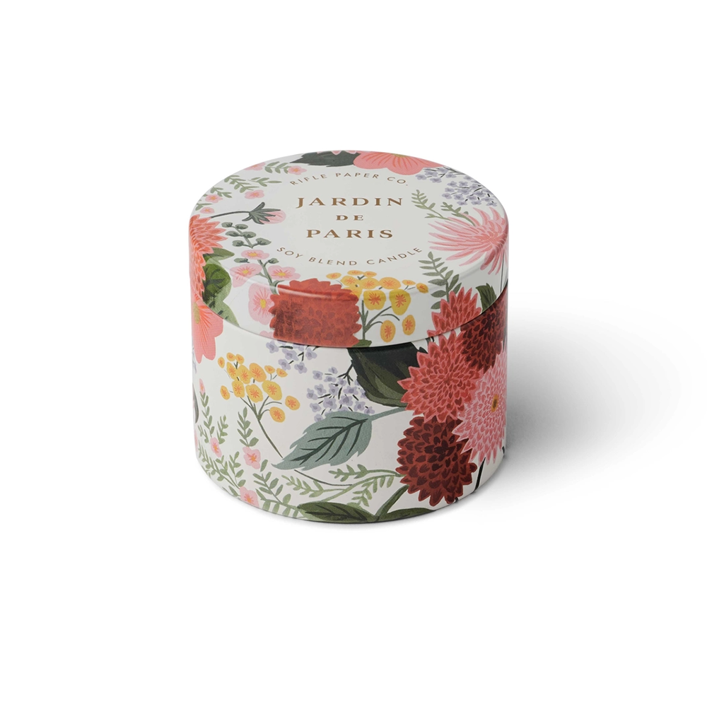 Rifle Paper Co. Rifle Paper Co. 3 oz Tin Candle - Dahlia Jardin De Paris