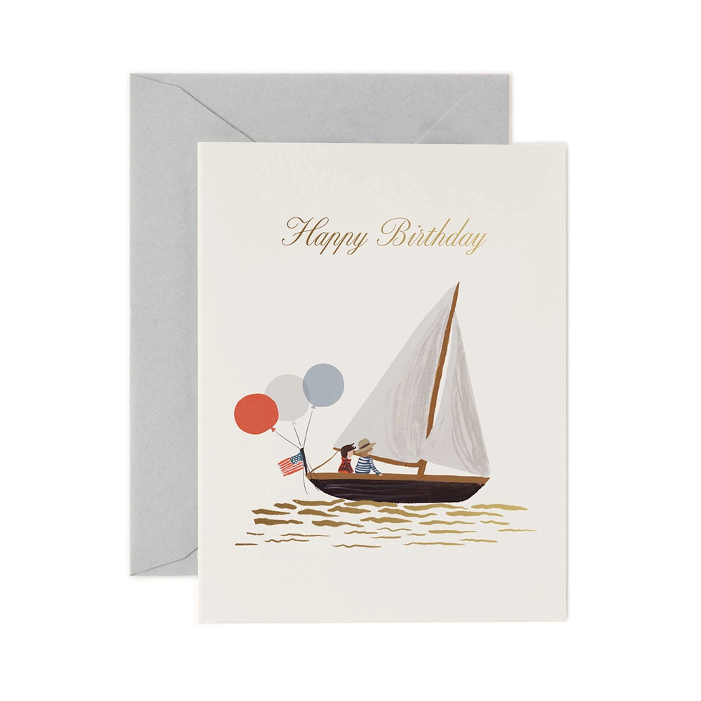 Rifle Paper Co. Rifle Paper Co. Sailboat Birthday Card