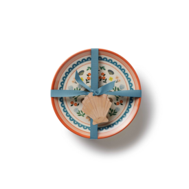 Rifle Paper Co. Rifle Paper Co. Melamine Dessert Plate Set - Seaside